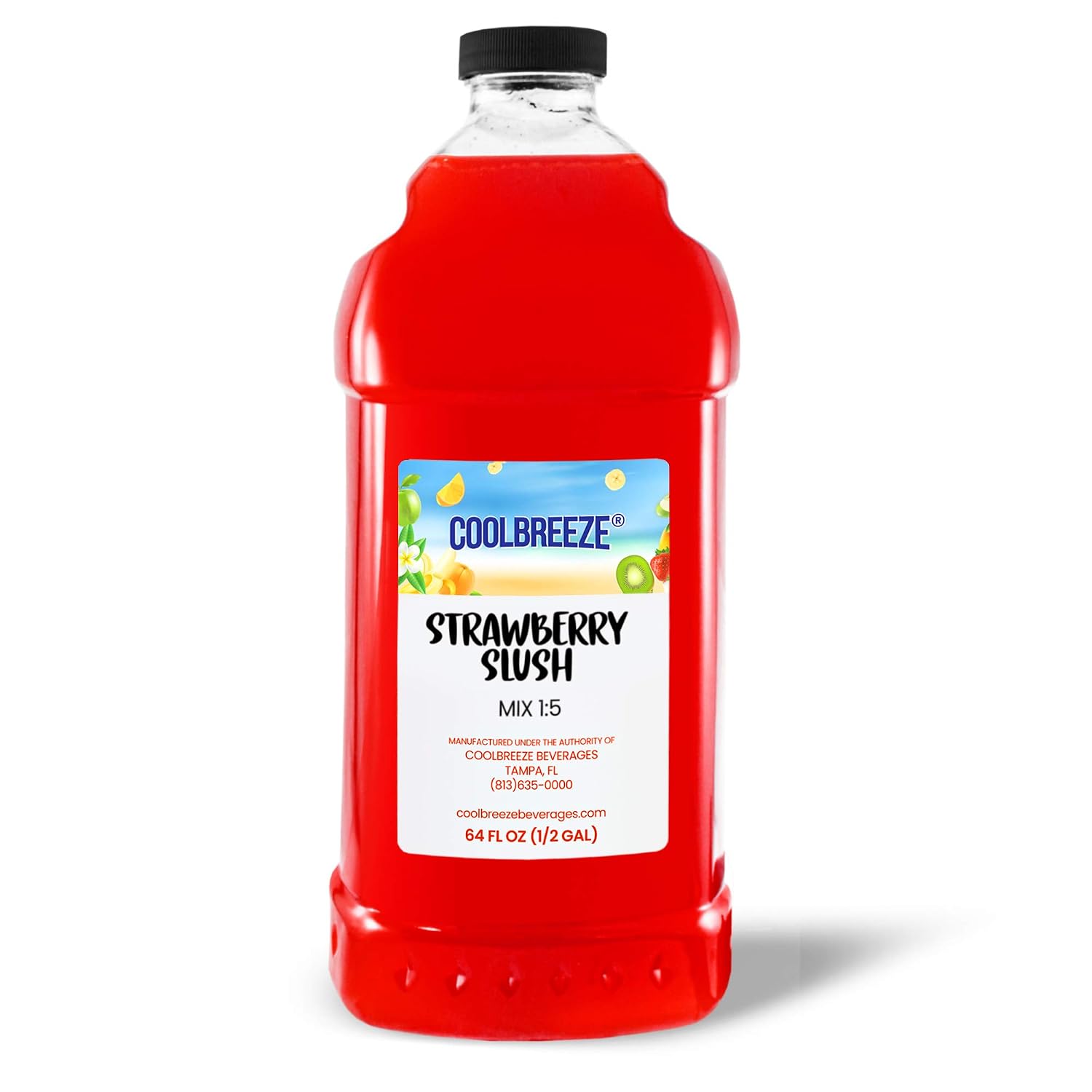 Coolbreeze Mango Slush Frozen Drink Machine Mix - Shelf Stable Ready to Use 1:5 Ratio Flavor Syrup for Daiquiri/Slushie/Snowcone