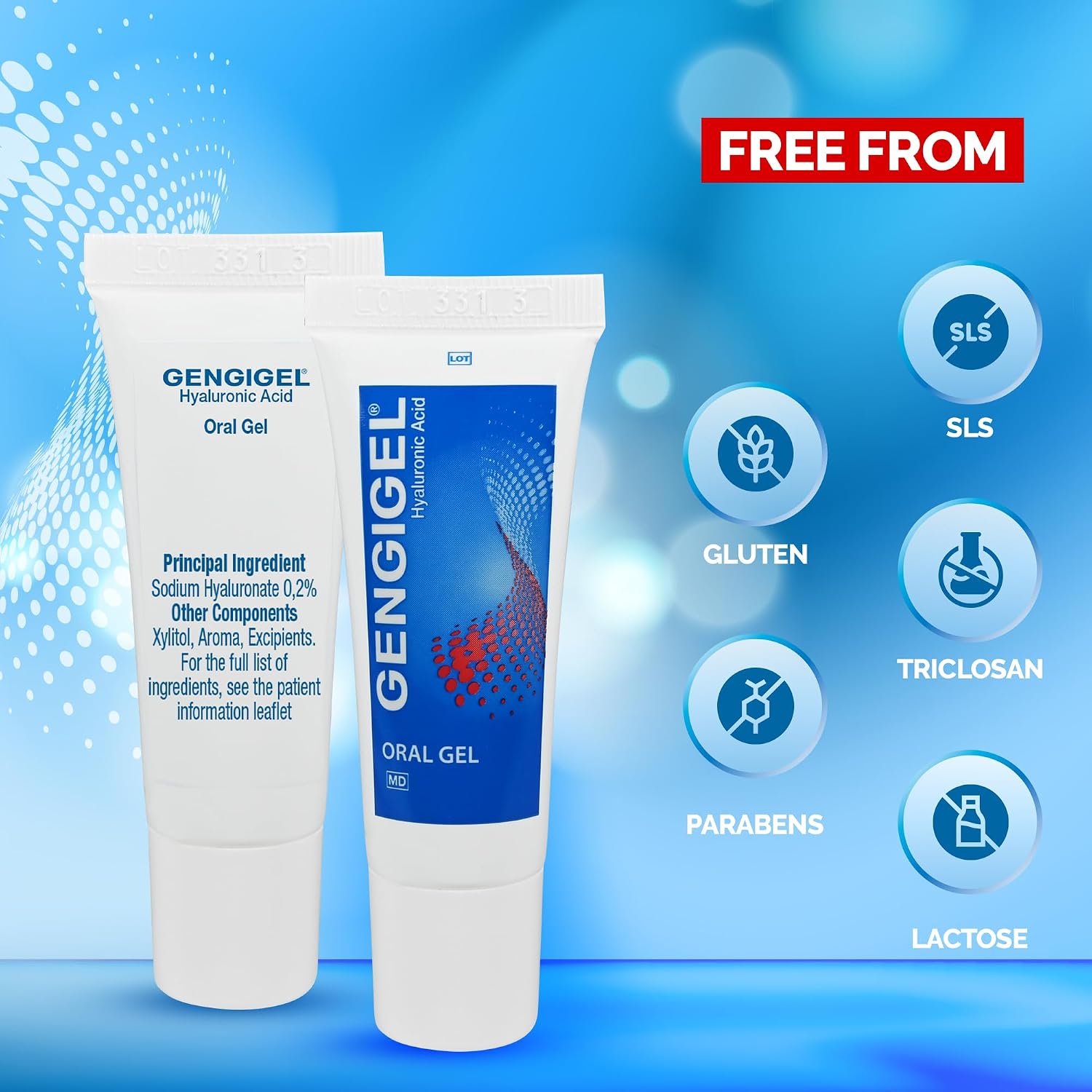 Gengigel Hyaluronic Acid Oral Gel for Mouth & Gum Discomfort (20ml), Soothes Irritation, Promotes Natural Healing & Protects Delicate Oral Tissue