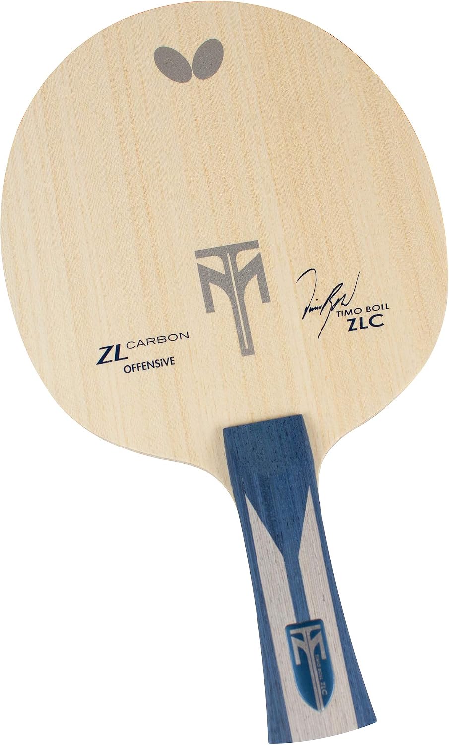 Butterfly Timo Boll ZLC Blade Table Tennis Blade - Professional ZL Carbon Fiber Blade - Available in an, FL, and ST Handle Styles - Made in Japan