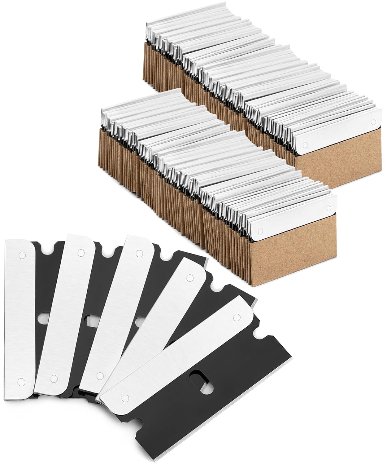 Bates- Razor Blades, 50 pcs, Carbon Steel Flat Scraper Blades