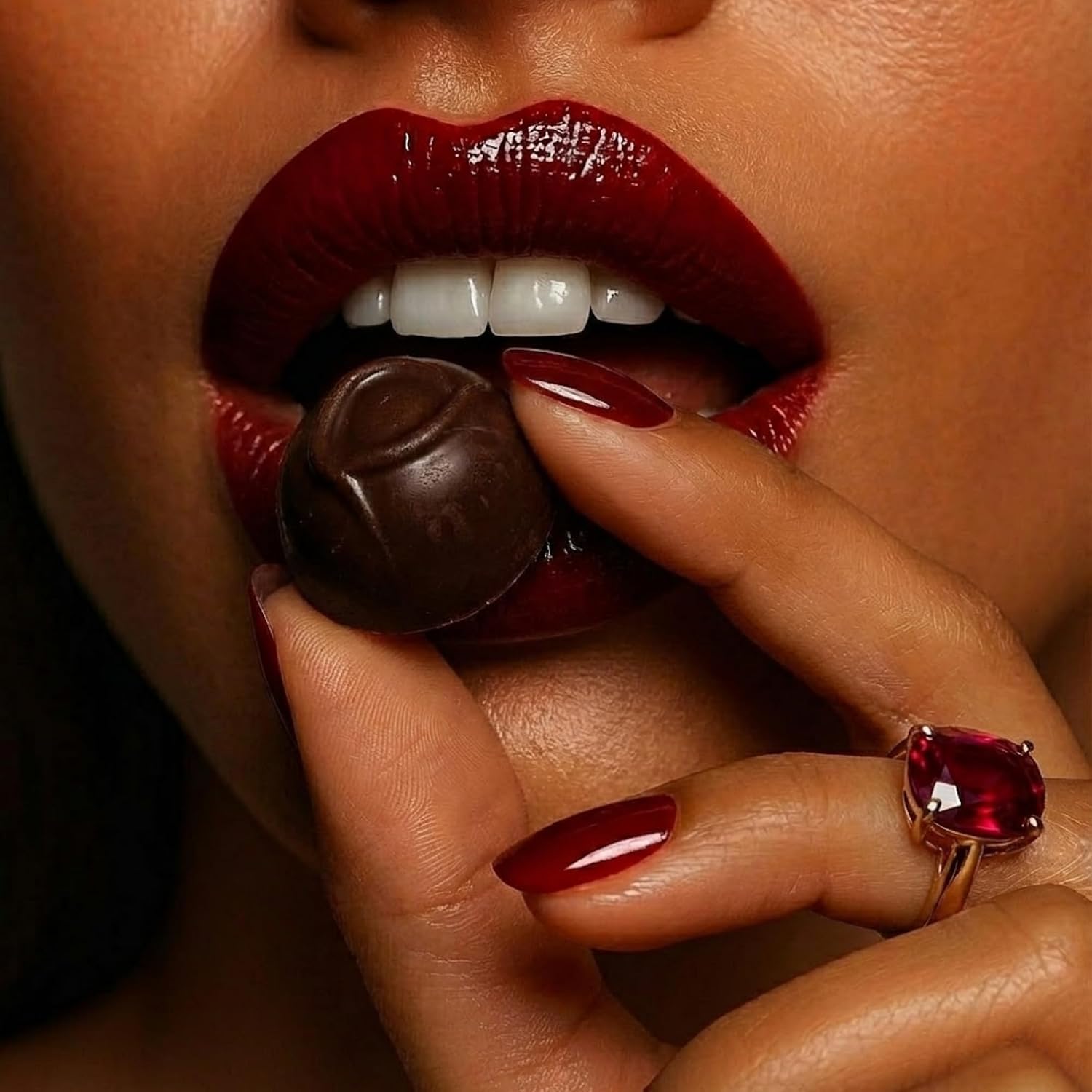 ANDY ANAND CHOCOLATIER Sugar Free Belgian Dark Chocolate Cherry Cordials - Plant Based