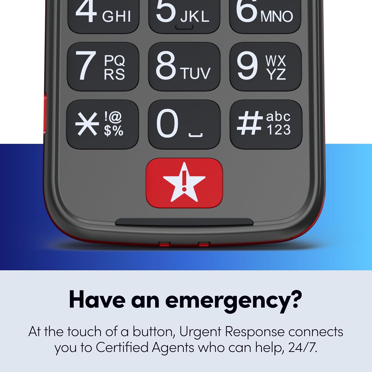 LIVELY Jitterbug Flip Cell Phone for Seniors, Flip2, Red