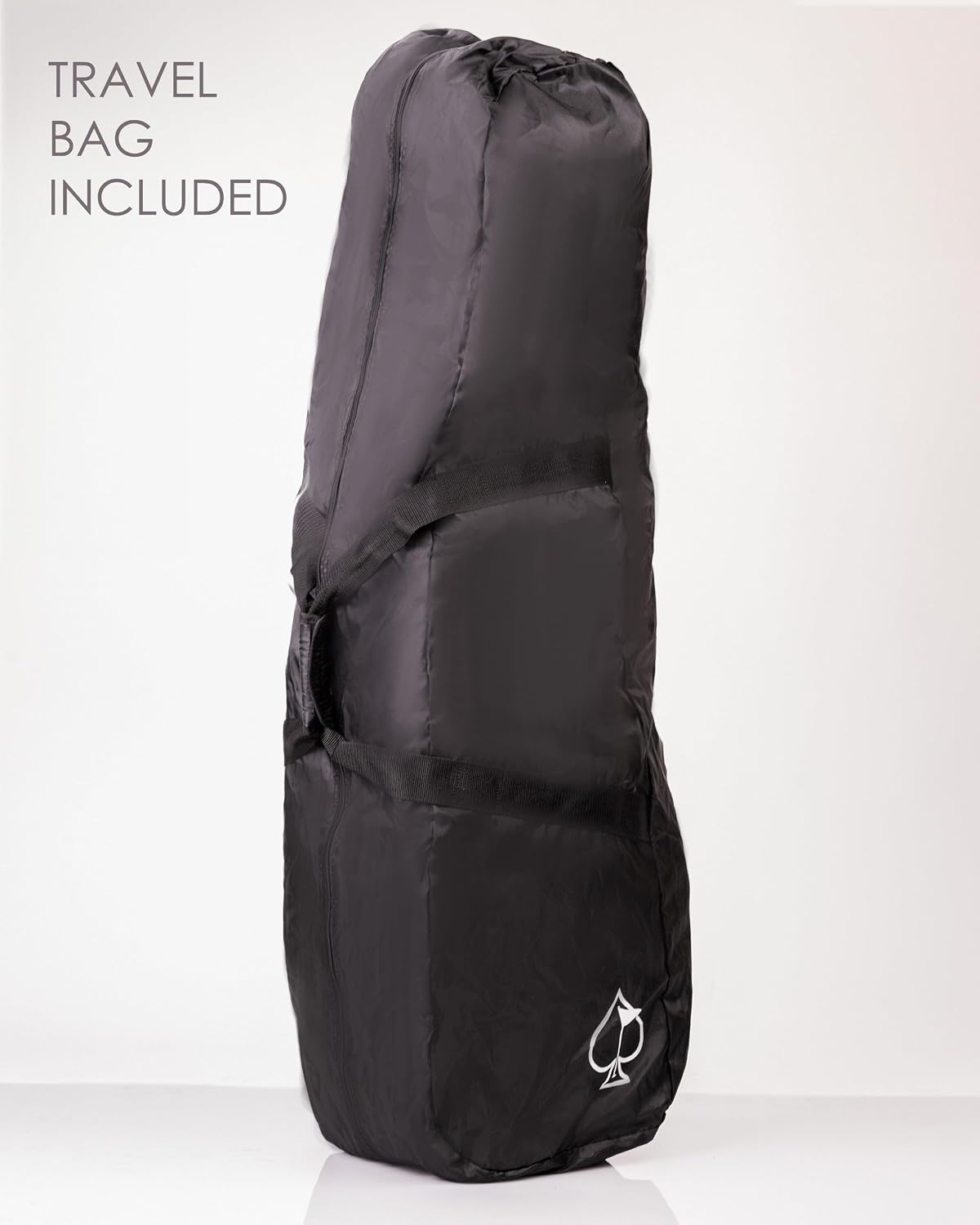 Pins & Aces Cart Bag - 14-Way, Full Length Dividers, Single Strap - Velvet Lined (Ash)