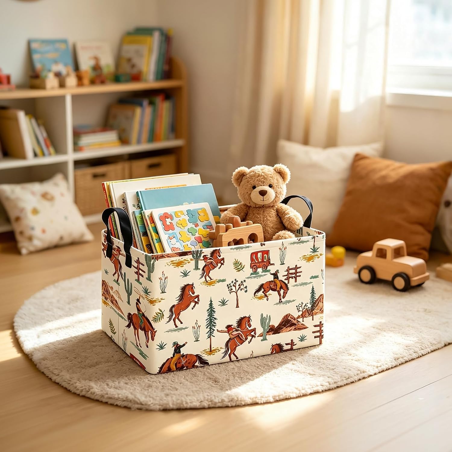 Rectangular Storage Basket Gift Bag Rec Spaceships