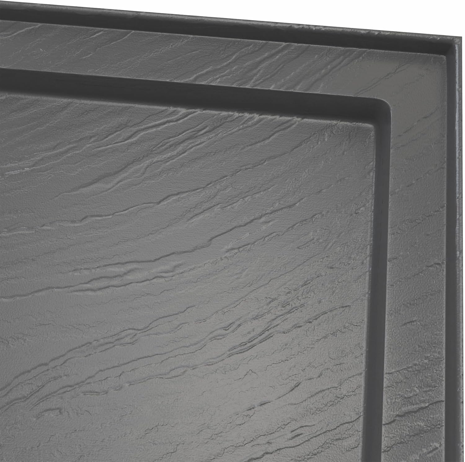 DreamLine SlimLine 32 in. D x 60 in. W x 2 3/4 in. H Left Drain Single Threshold Shower Base in Black, DLT-1132601-88