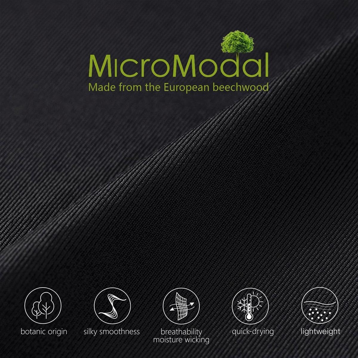 Men's Underwear Micro Modal 3 Pack Boxer Briefs Open Fly