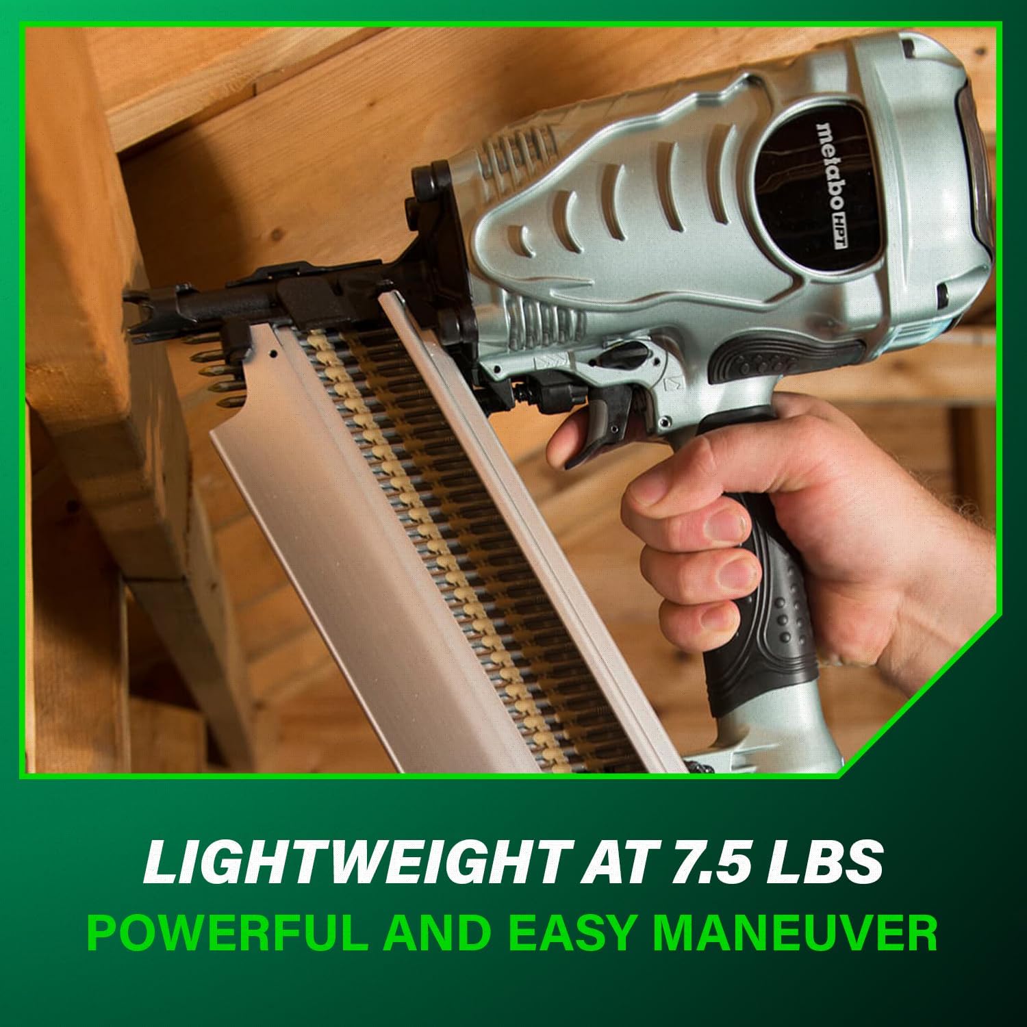 Metabo HPT Framing Nailer, 21° Plastic Collated 2-3.5in, NR90AES1