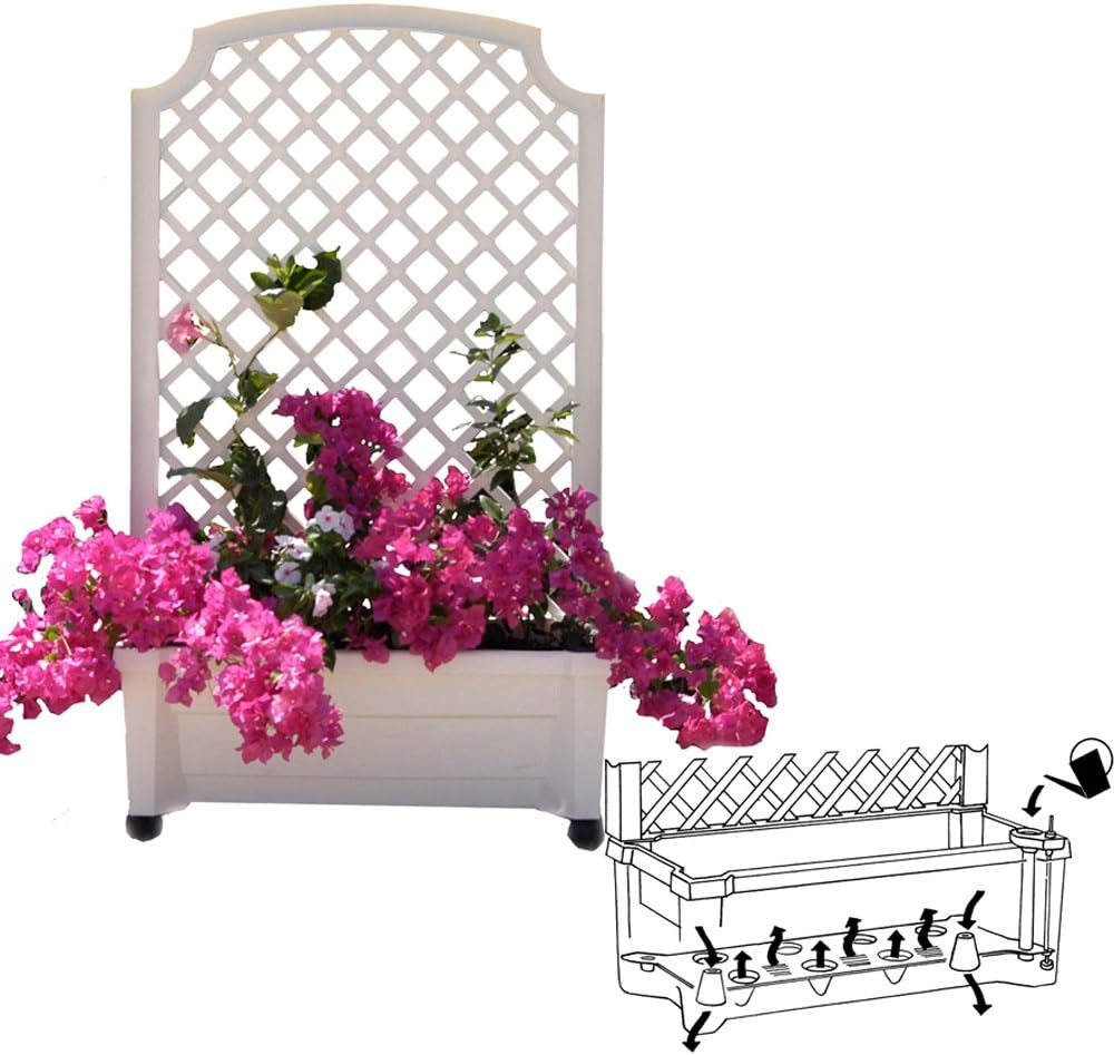 Exaco 1.416Green Calypso Trellis, Green planters