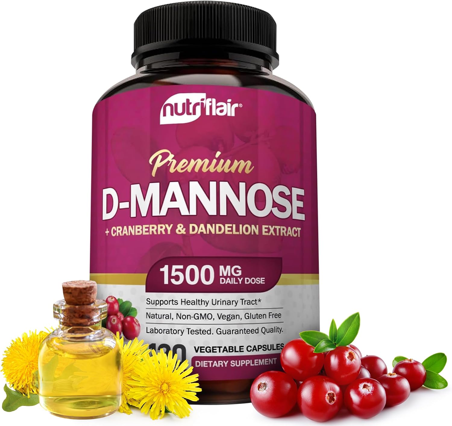 NutriFlair D-Mannose 120 Capsules