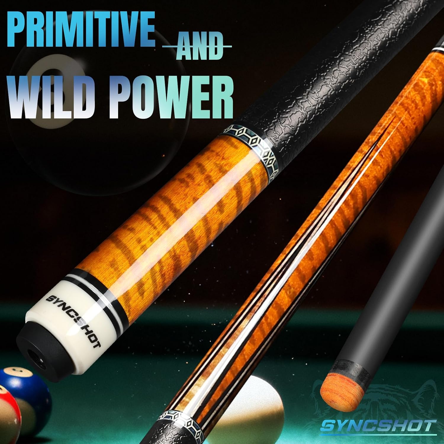 Carbon Fiber Pool Cue Stick 58" Professional Pool Sticks for Adults Full Carbon Technology Low Deflection Pool Cue Billiard Cues with 12.5mm Tip