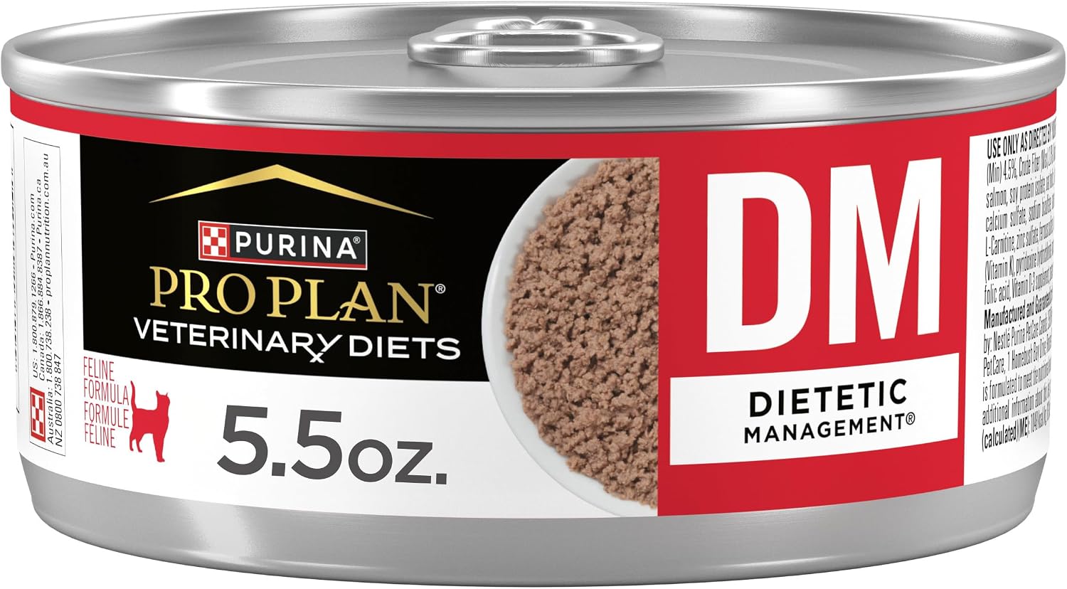 Purina Pro Plan Veterinary Diets DM Dietetic Management Feline Formula Wet Cat Food - (Pack of 24) 5.5 oz. Cans