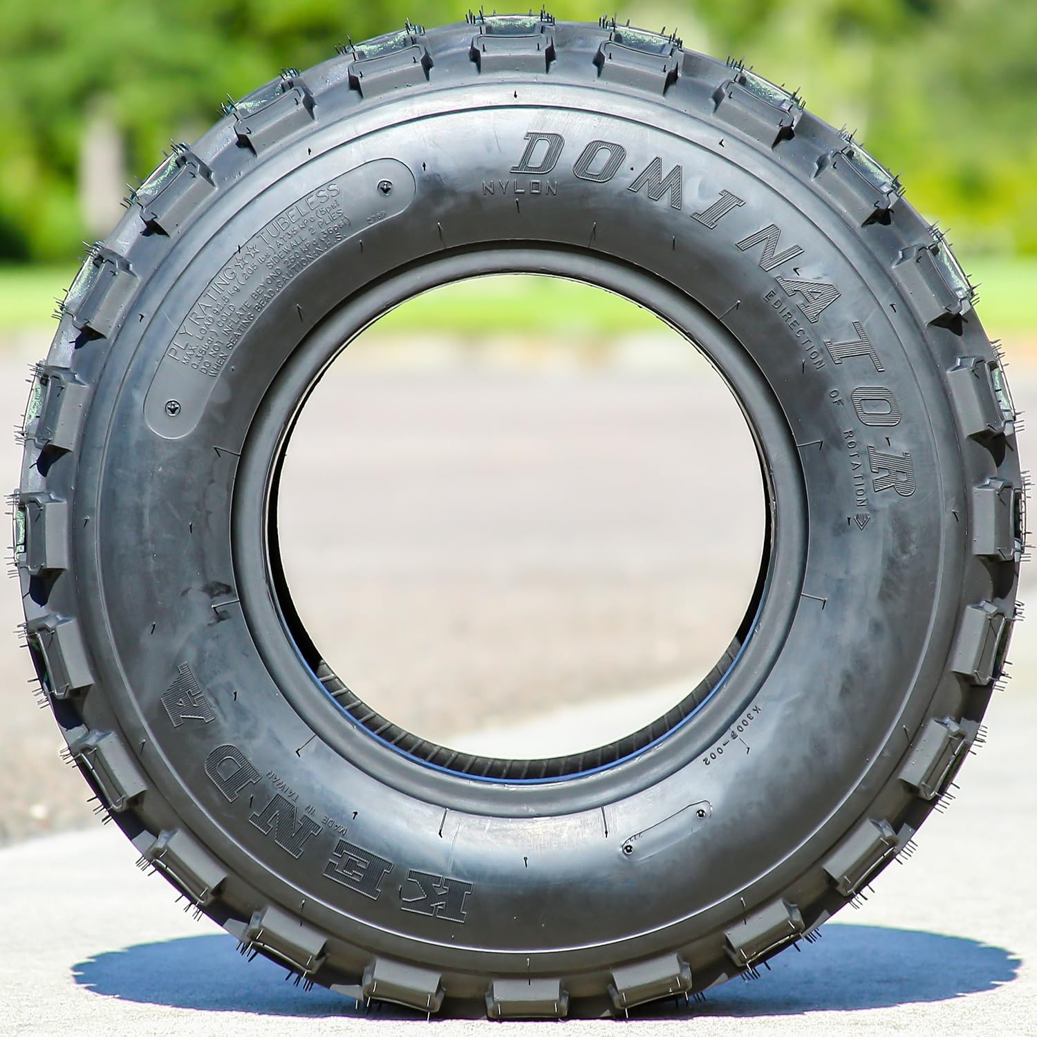Kenda Dominator K300 ATV Tire - 22X8-10 | ATV & UTV All Terrain All Season Traction 31F Rated 4 Ply Bias Construction Black Sidewall Tire