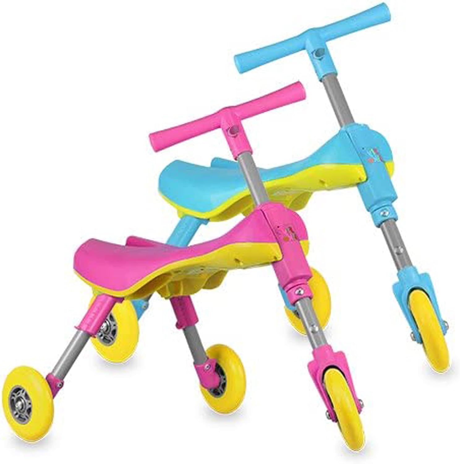 MEKBOK Fly Bike Foldable Indoor/Outdoor Toddlers Glide Tricycle - Blue