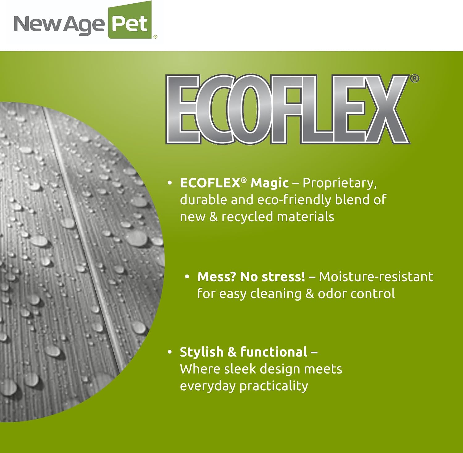 New Age Pet ecoFLEX Pet Crate/End Table, Small, Grey, Model:EHHC405S