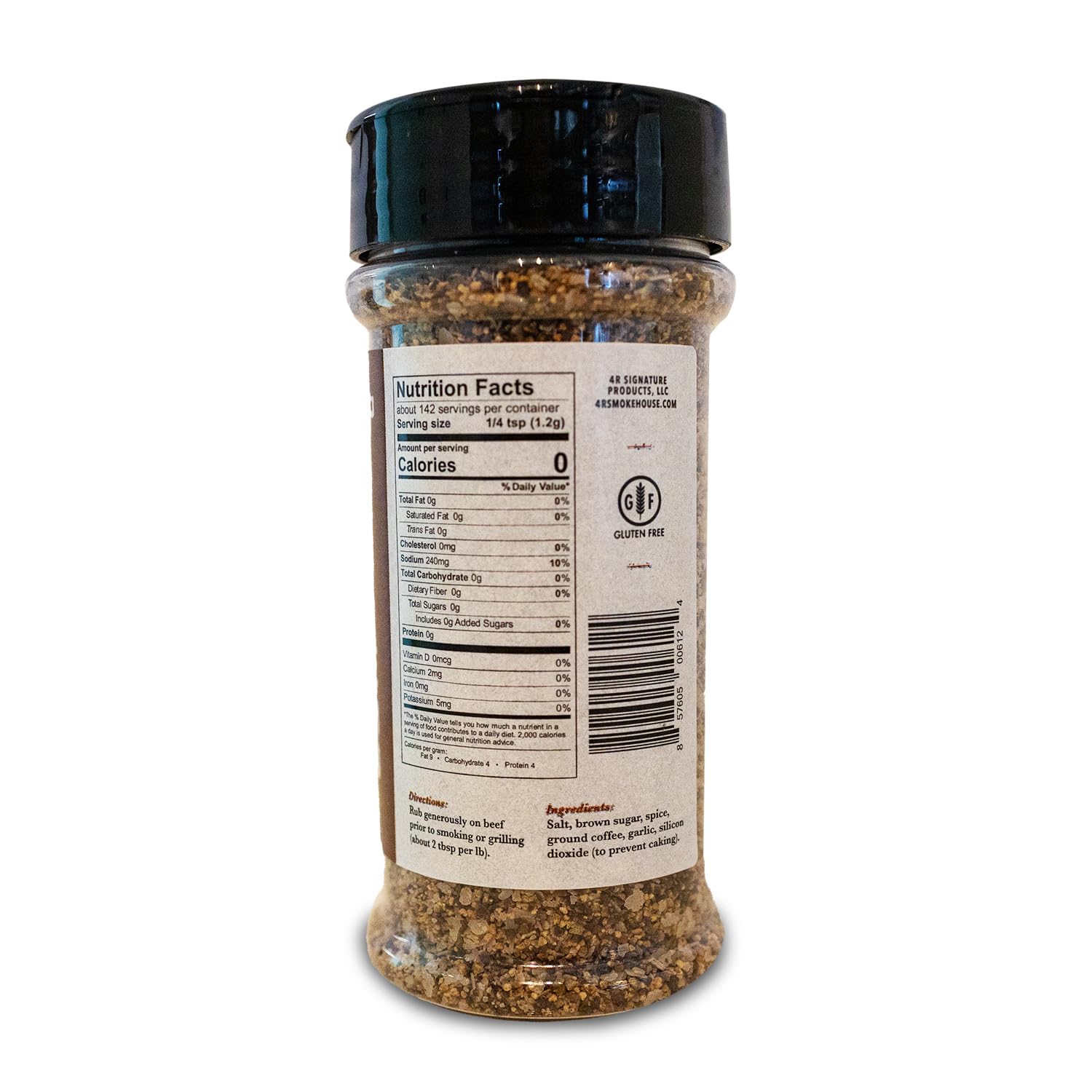 4 Rivers - Smokehouse Brisket Rub - Dry Rub Seasoning for Roasting, Slow-Cooking or Grilling - Premium Blend - Multi-Regional Recipe - Premium Ingredients - 6 oz | Seasoning for Roasting, Slow-Cooking or Grilling, Premium House-Made Blend, Multi-Regional…