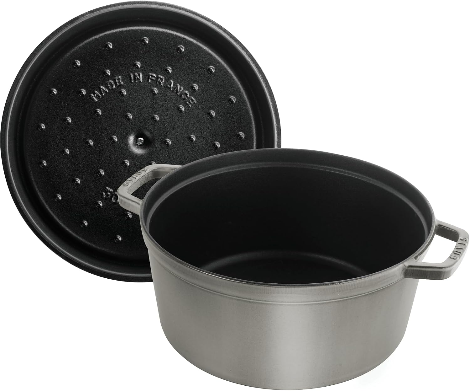 Staub Cast Iron 5.5-qt Round Cocotte - Grenadine, Made in France
