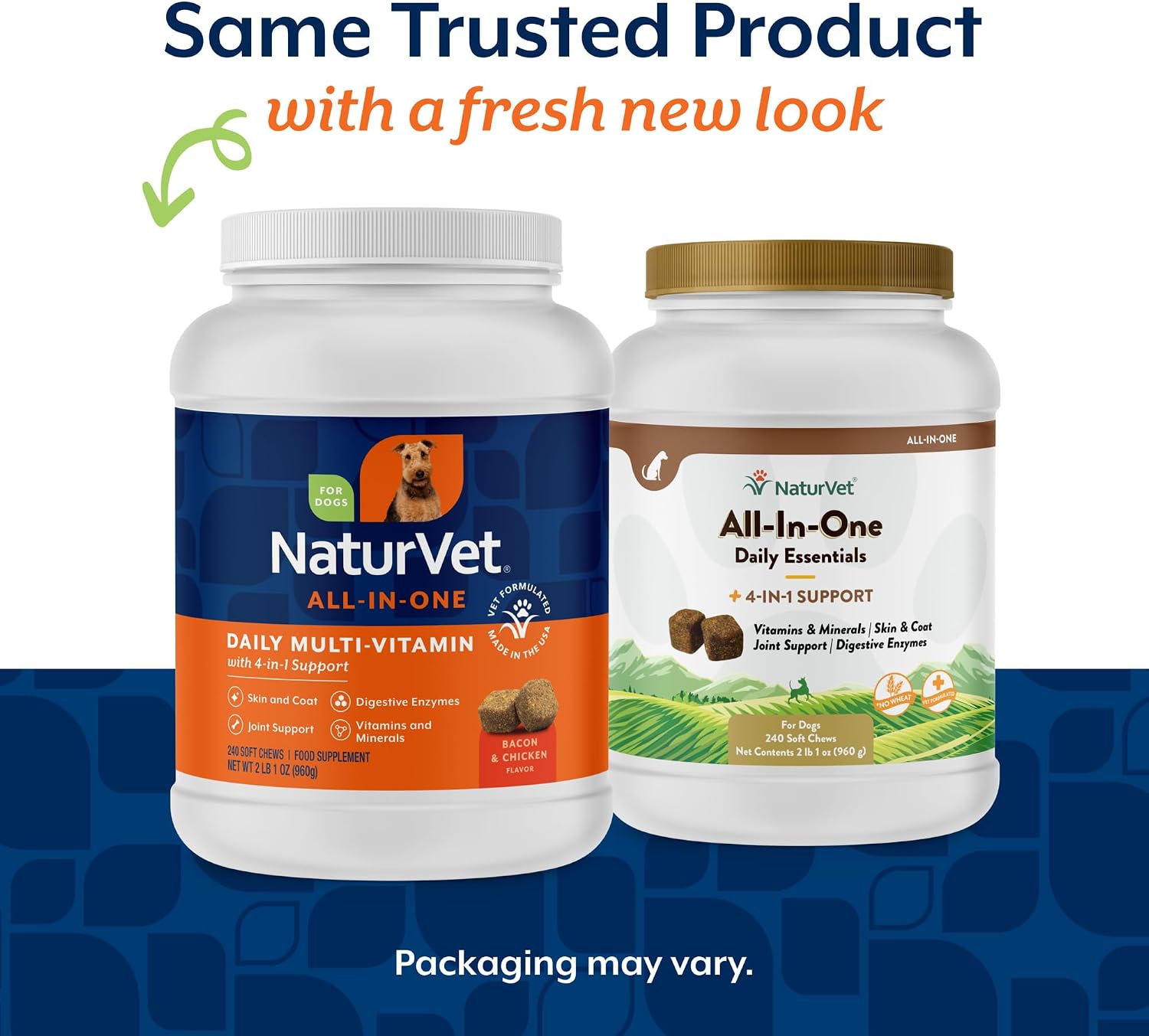 NaturVet All-in-One Cat & Dog Supplement Daily Multivitamin - 13 Oz Powder | Daily Multivitamin for Dogs & Cats - Supports Digestion, Skin & Coat with Omega-3, 6, 9 in a Wheat-Free Formula, 13 Oz Powder