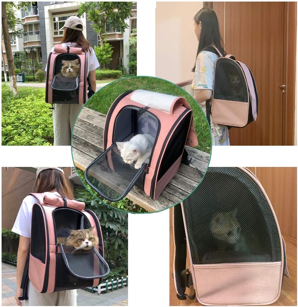 Texsens Innovative Traveler Bubble Backpack Pet Carriers for Cats and Dogs