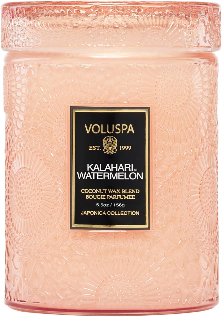 Voluspa Baltic Amber, Small Candle Jar, 5.5 oz, 50 Hour Burn Time, Coconut Wax for Clean Burning, Handcrafted in the USA
