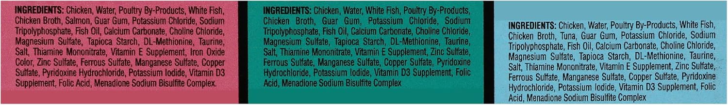 Sheba Perfect Portions Pate Wet Cat Food, Seafood Pack, 2.6 oz, 12 ct, 2pk | Grain-free, made in USA, Salmon & Whitefish-Tuna, 48 servings total, sustainable seafood, twin-pack trays
