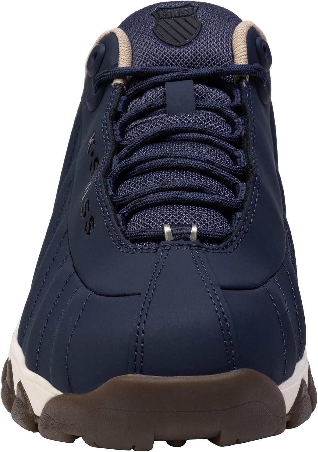 K-Swiss Men's ST329 CMF Sneaker, Wide Tennis Walking Shoes Leather Upper | Court Inspired, Tennis Heritage, Comfort Soft Cushioning, Arch Support, Wide Feet Fit, Chunky Silhouette, Classic Style.