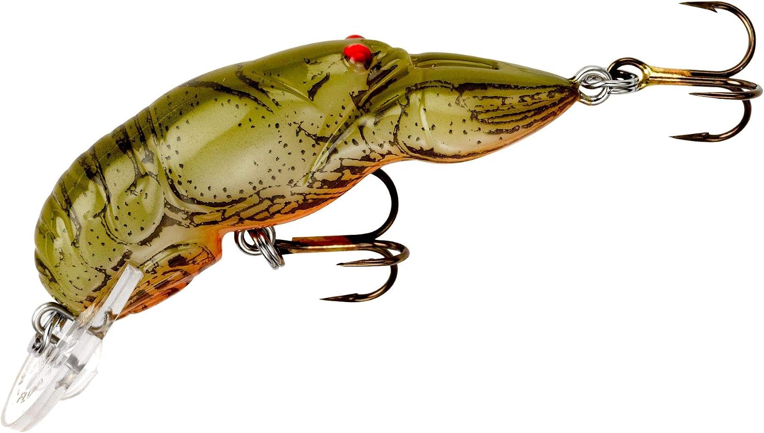 Rebel Lures Original Realistic Crawfish Crankbait Fishing Lure