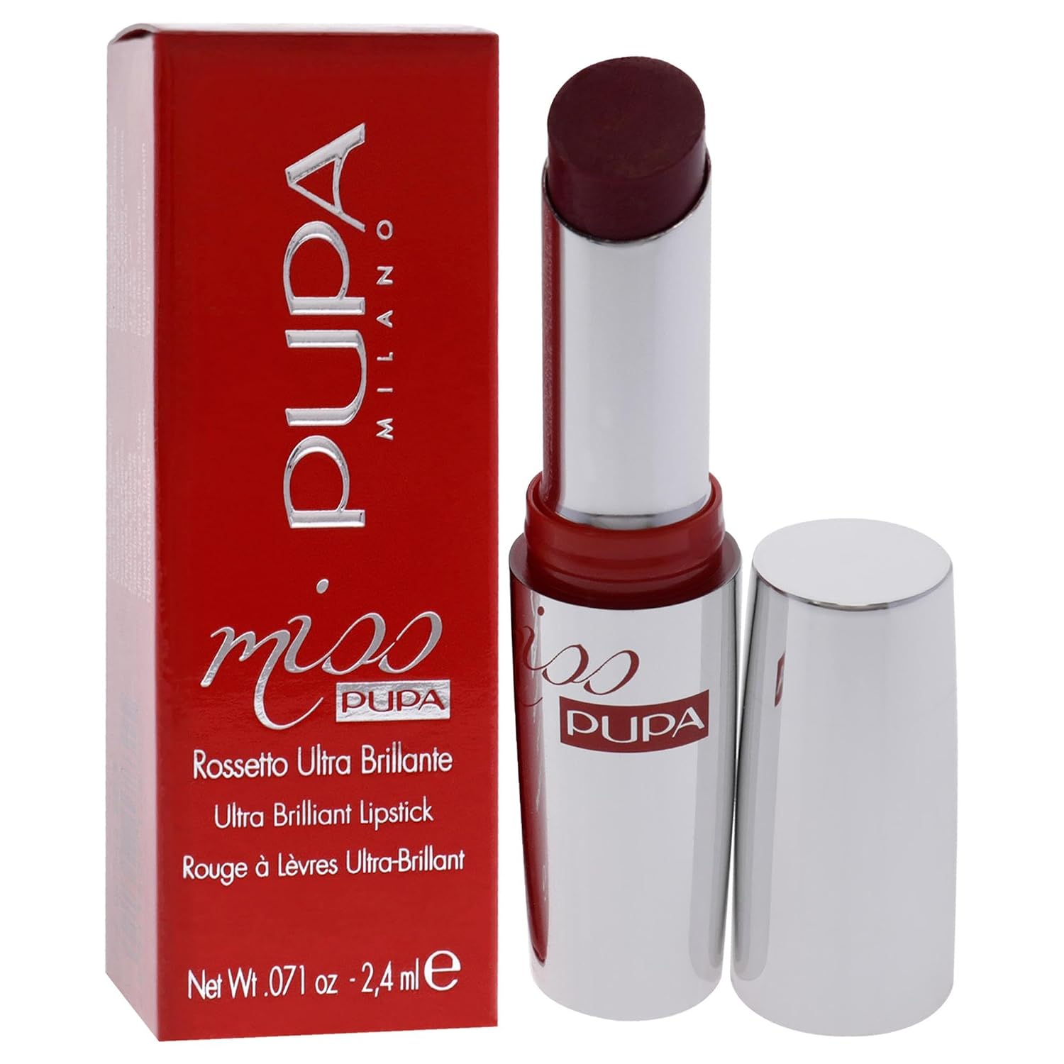 Pupa Milano Miss Pupa Ultra Brilliant Lipstick - 102 Candy Nude for Women - 0.071 oz Lipstick