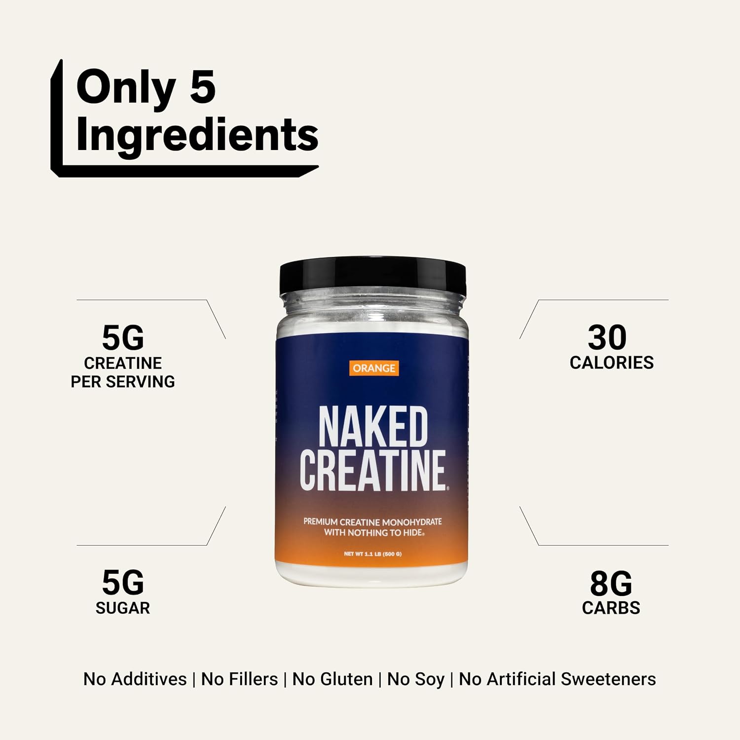 NAKED Pure Micronized Creatine Monohydrate – 200 Servings, 1,000g Bulk – NSF Certified, Vegan, Non-GMO, Gluten & Soy Free - Muscle Building, Strength Training, Gym & Fitness Supplement
