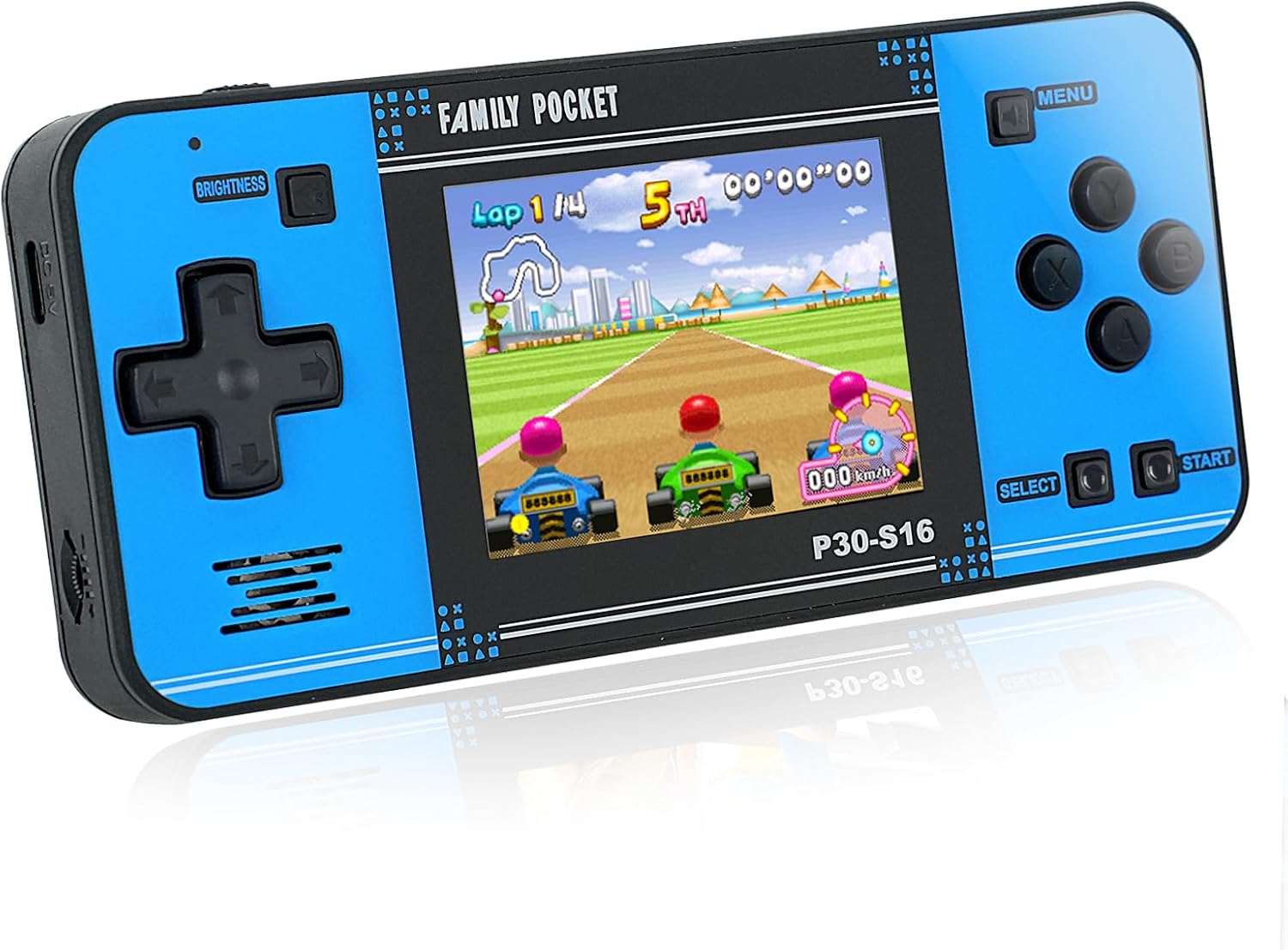 Handheld Game for Kids -Preloaded 220 Retro Video Games, Portable Gaming Player with Rechargeable Battery 3.0" LCD Screen, Mini Arcade Electronic Toy Gifts for Boys Girls (Blue)