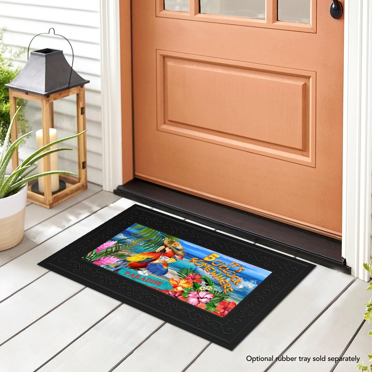 Briarwood Lane 5 O'clock Paradise Mini Mat 22x10 Indoor Outdoor Doormat