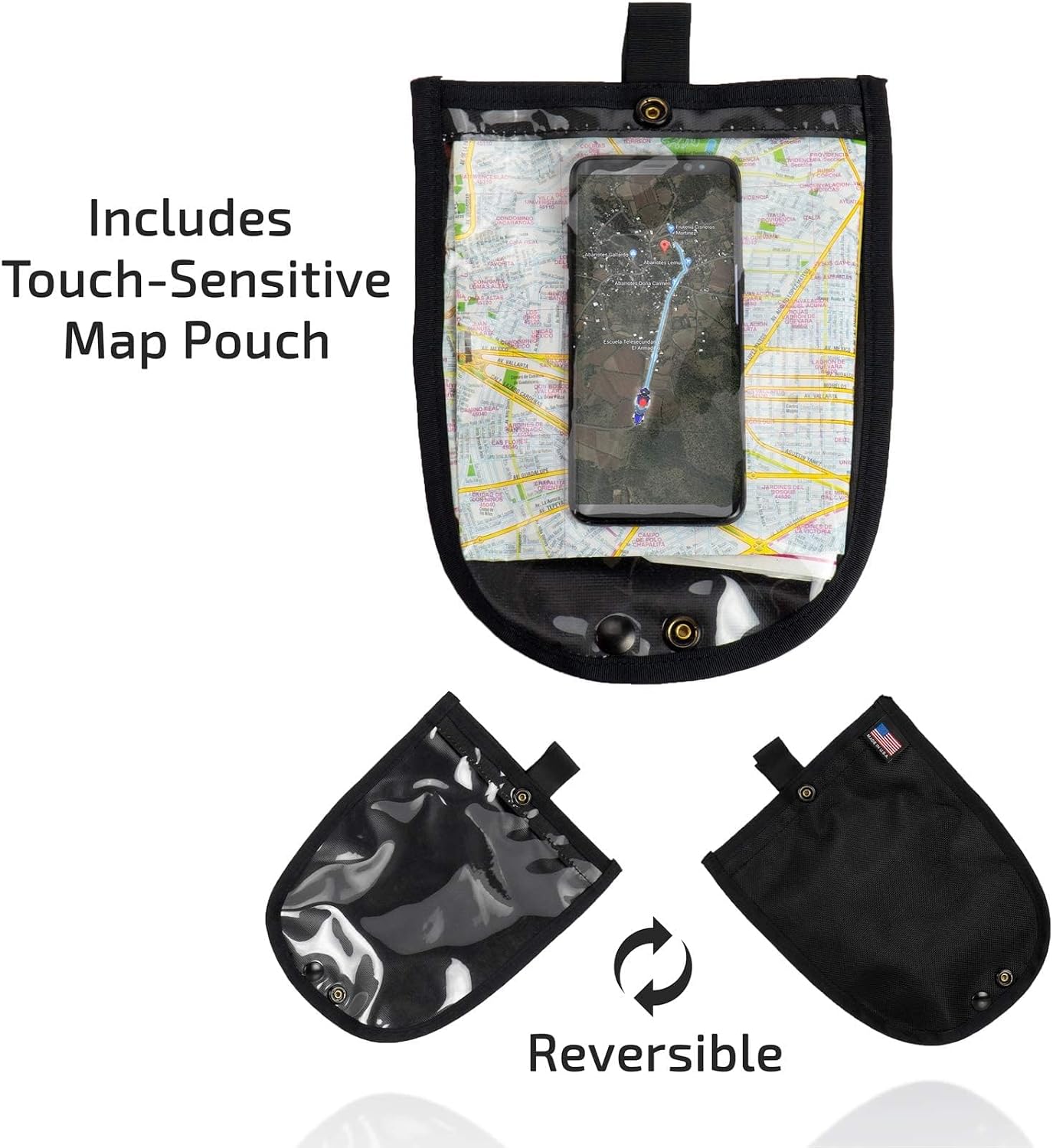 750MMBC Strap Mount Tank Bag, Water-Resistant, Tear-Resistant, Industrial Grade Ballistic Nylon with Anti-Scratch Rubberized Polymer Bottom