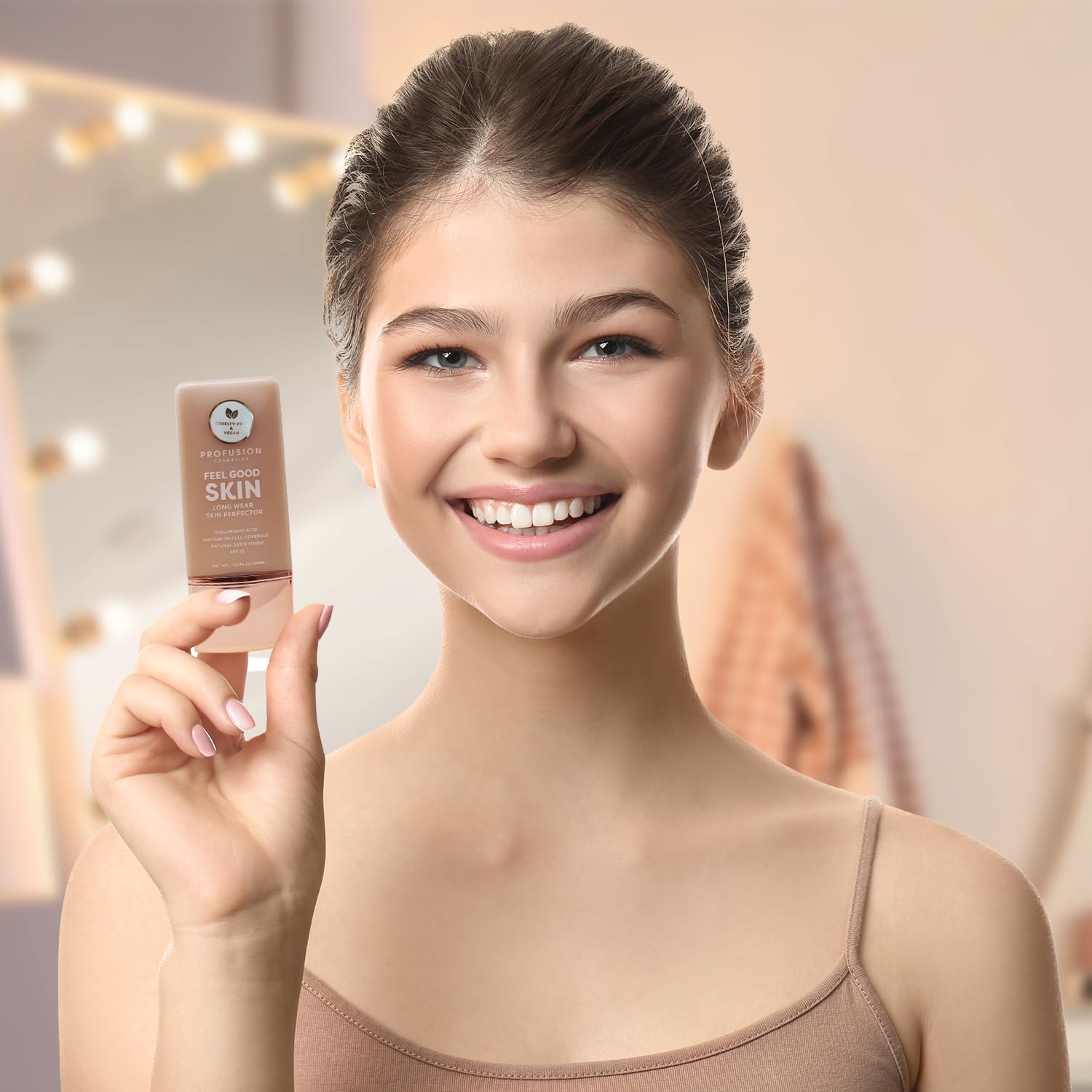 Profusion Cosmetics Lightweight Liquid Foundation for a Flawless and Elegant Radiance, Breathable Makeup that Improves Uneven Skin Tone