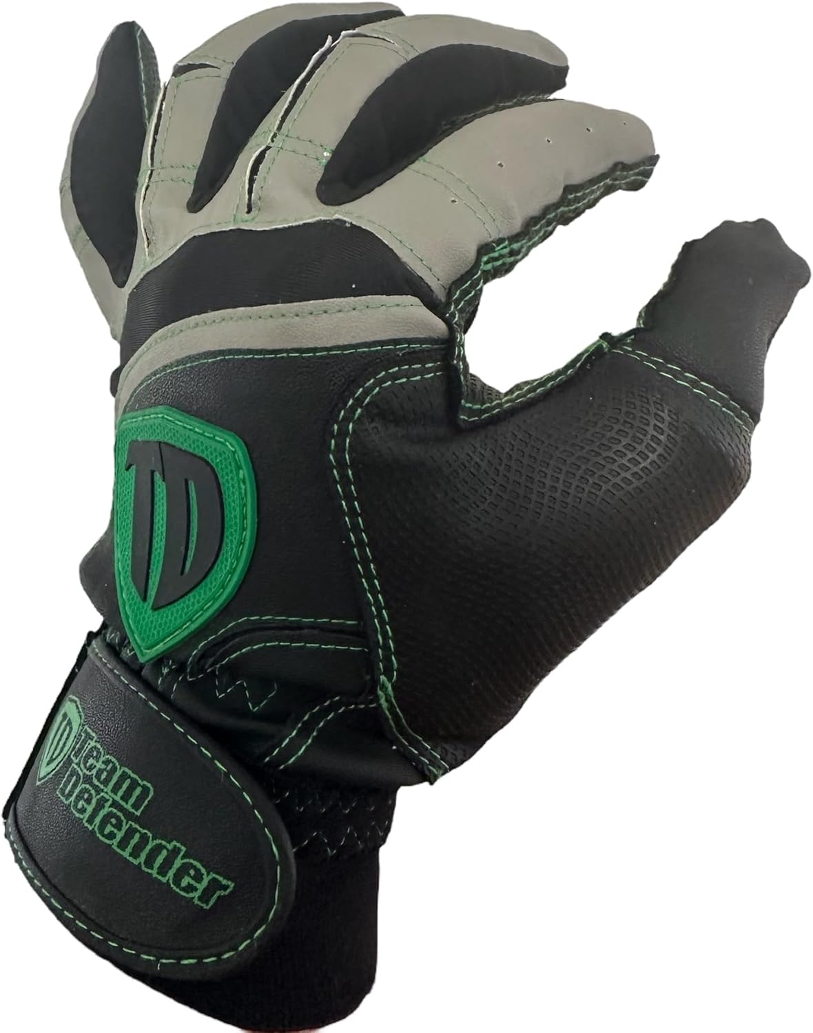 Team Defender Pro Series Padded TD Baseball Glove | Glove Protects Thumb | Rigid Rubber Thumb Mold Prevents Hyperextension, Hand Injuries