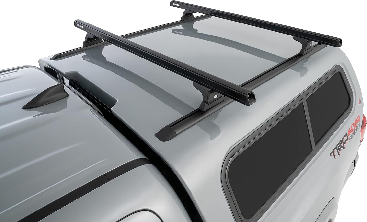 Rhino Rack Cap/Topper/Canopy Complete Roof Rack Kit with Quick Release Legs, Bars, Some Kits Included 65" Tracks