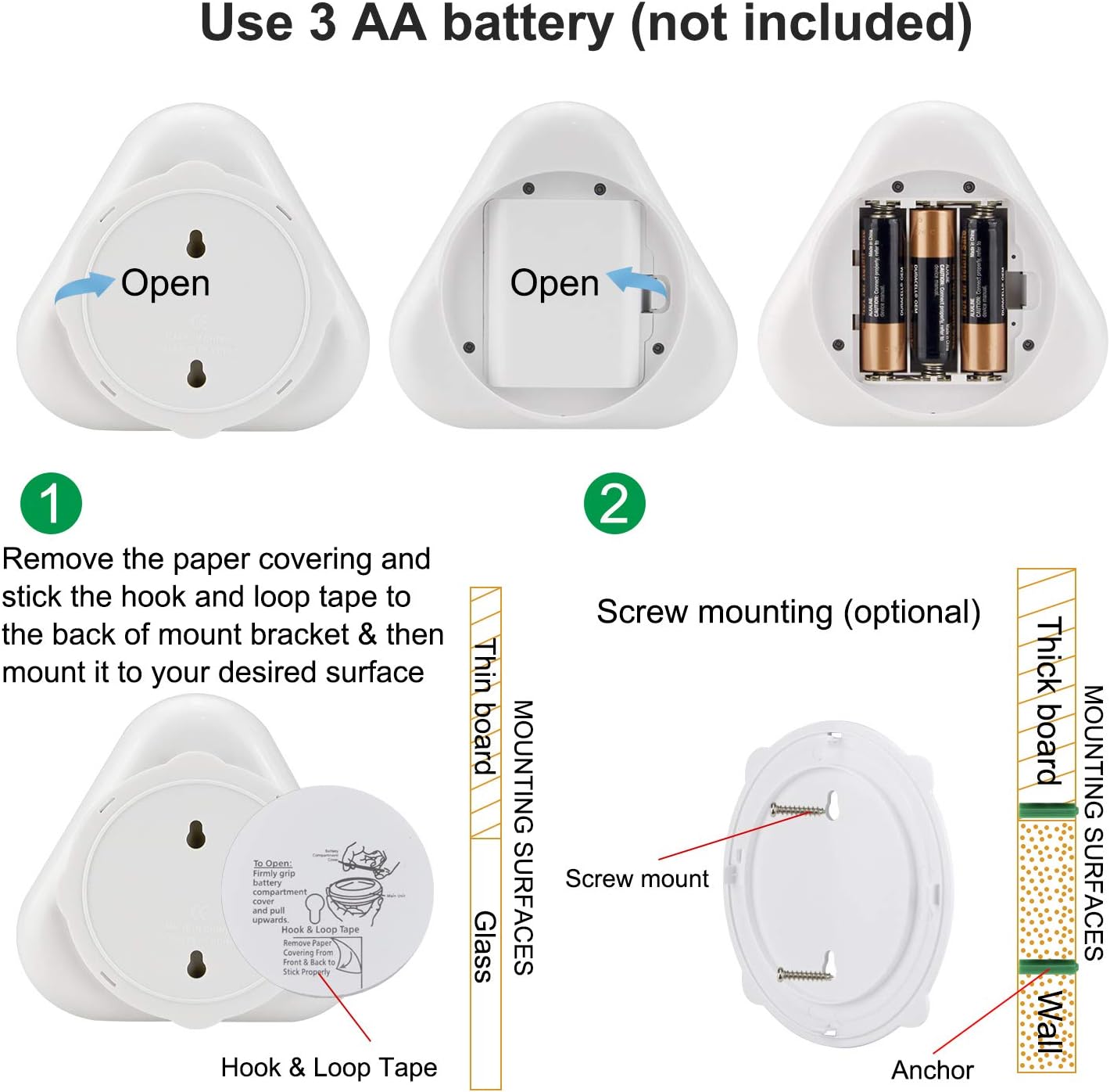 BIGMONAT Wireless Ceiling Light with Remote and Timer, Dimmable Motion Sensor Shower Light