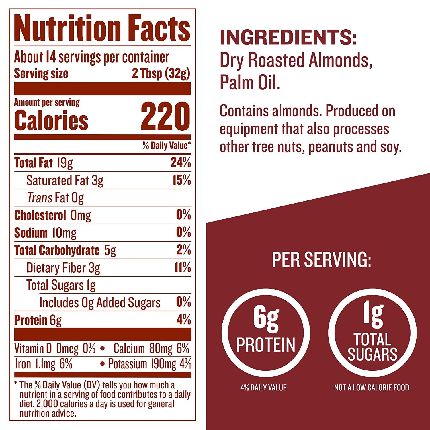 Justin's Classic Almond Butter, Only Two Ingredients, No Stir, Gluten-free, Non-GMO, Keto-friendly, Responsibly Sourced, 16 Ounce Jar, Pack of 1