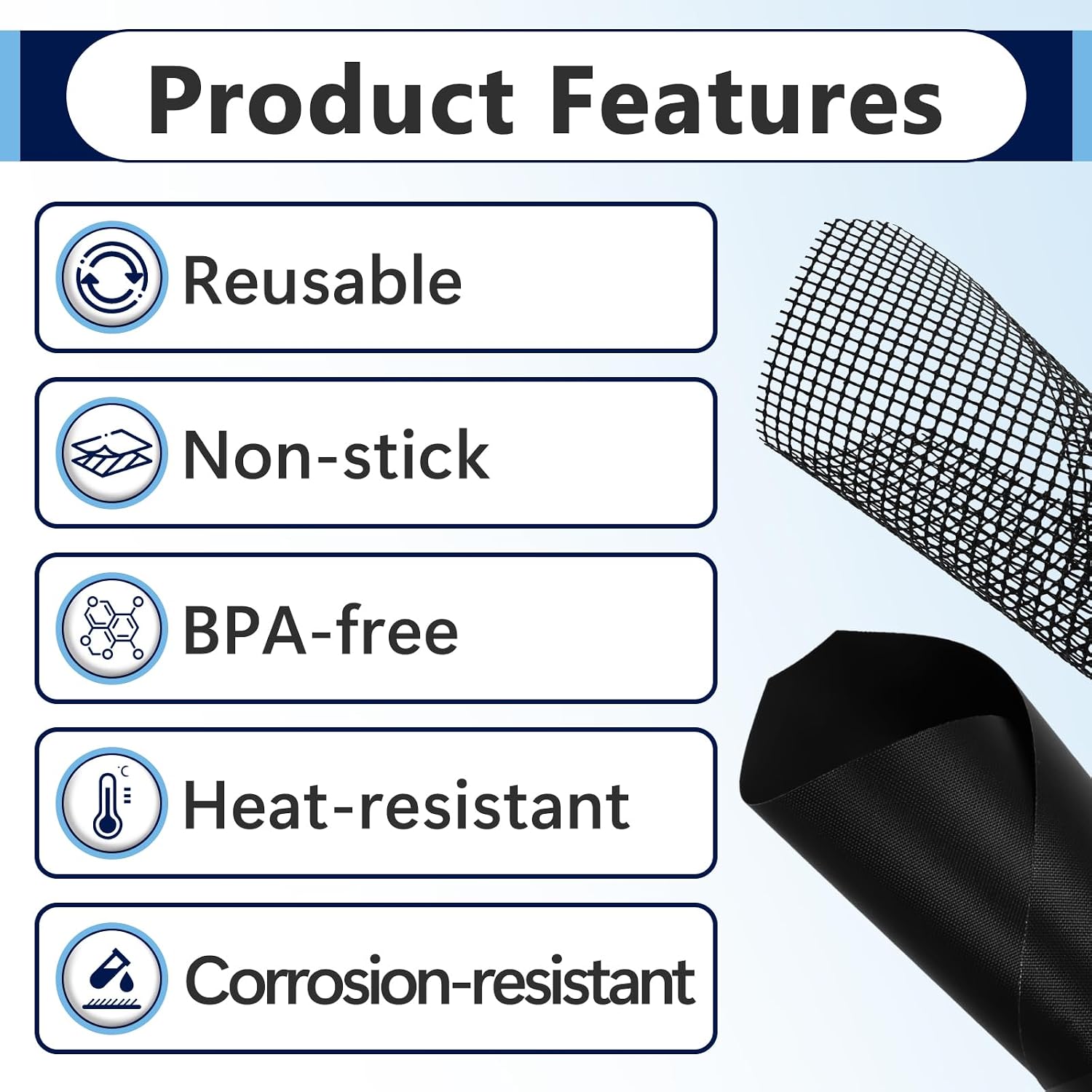 6Pcs 9×10 inch Fryer Oven Liners and 6Pcs Mesh Grill Mats for Instant Vortex Pro Plus 10QT, Non-Stick Oven Liner and Mesh Grill Mats for Toaster, Oven, Microwave