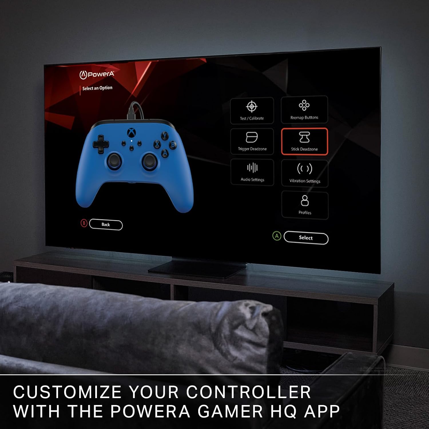 PowerA Wired Controller for Xbox Series X|S - blue, gamepad, video game/gaming controller, works with Xbox One, Officially Licensed