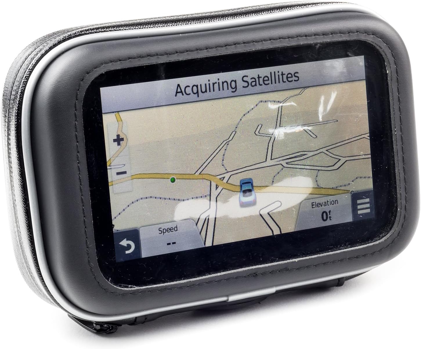 Motorcycle Handlebar Bike Mount with Waterproof Case for 5 Inch 5'' GPS | For Garmin Drive Drivesmart Driveassist 53 52 51 50 55 Driveluxe Dezl