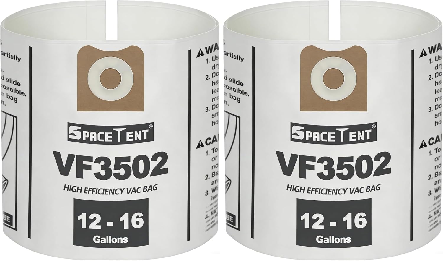 5 Pack VF3502 Replacement for Rigid Shop Vac Bags Size A, Part# 23743