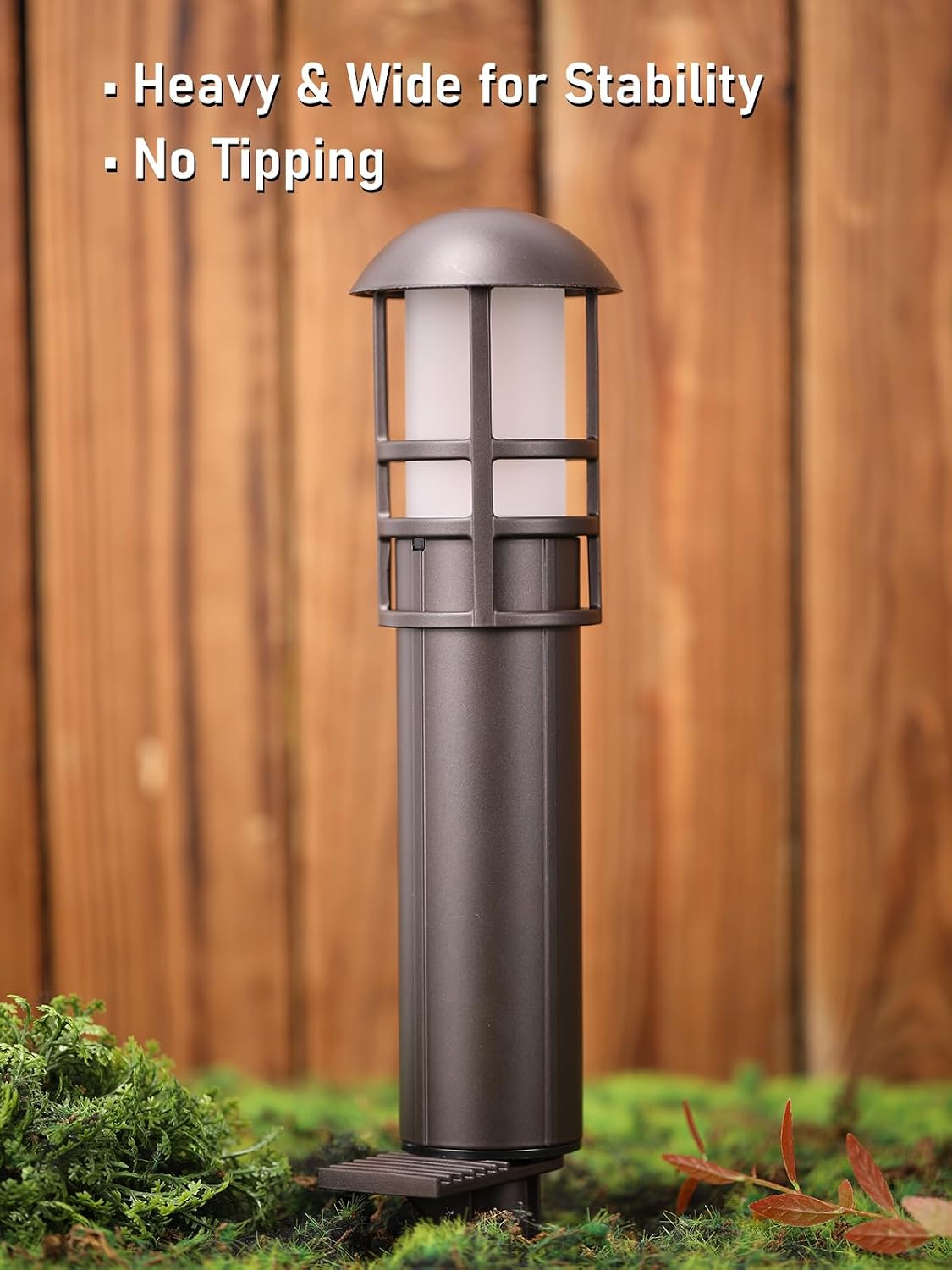 LEONLITE 8-Pack Low Voltage Landscape Pathway Lights, 3W, CRI90, 3000K