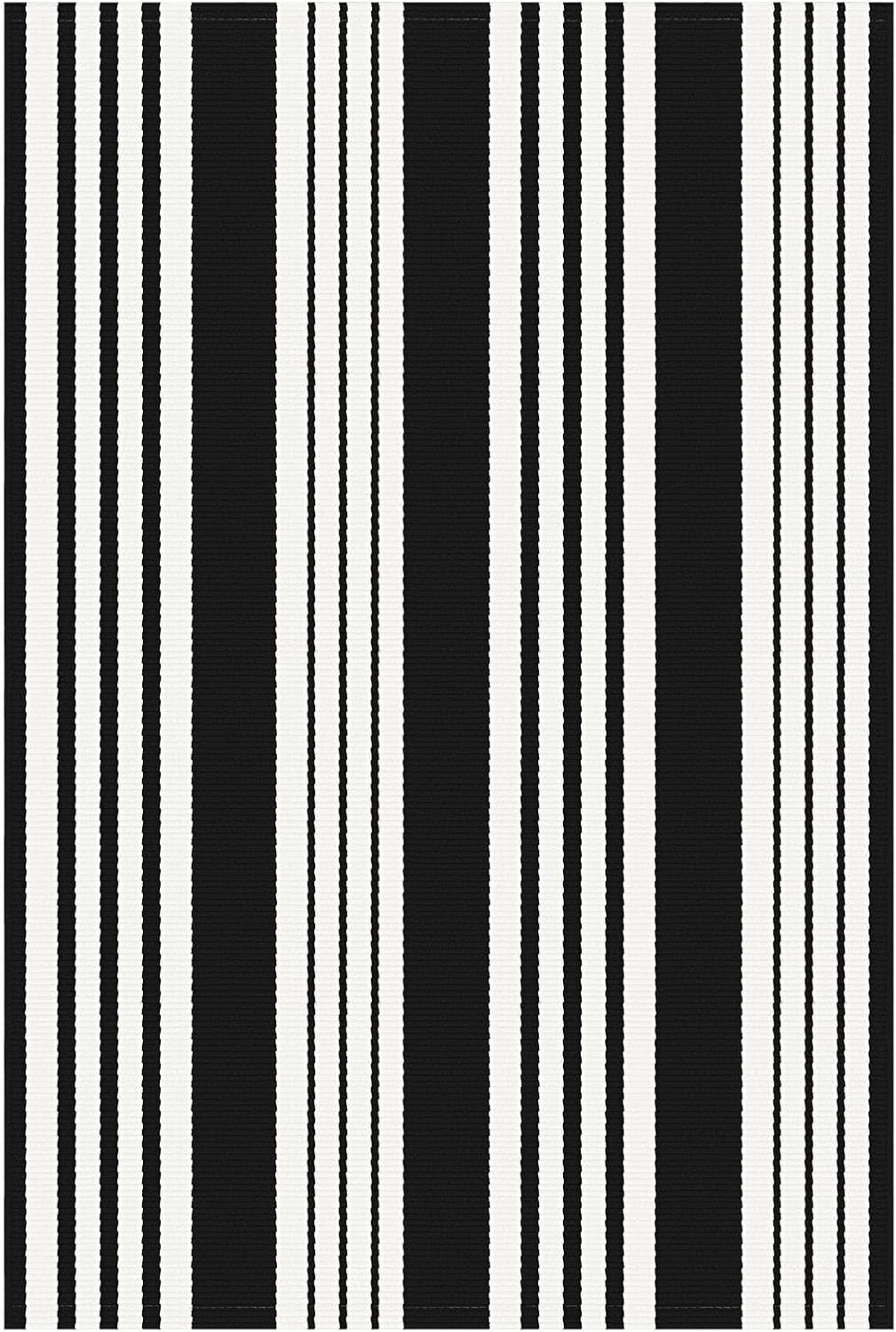 KOZYFLY Black and White Area Rug 3x5 Ft Washable