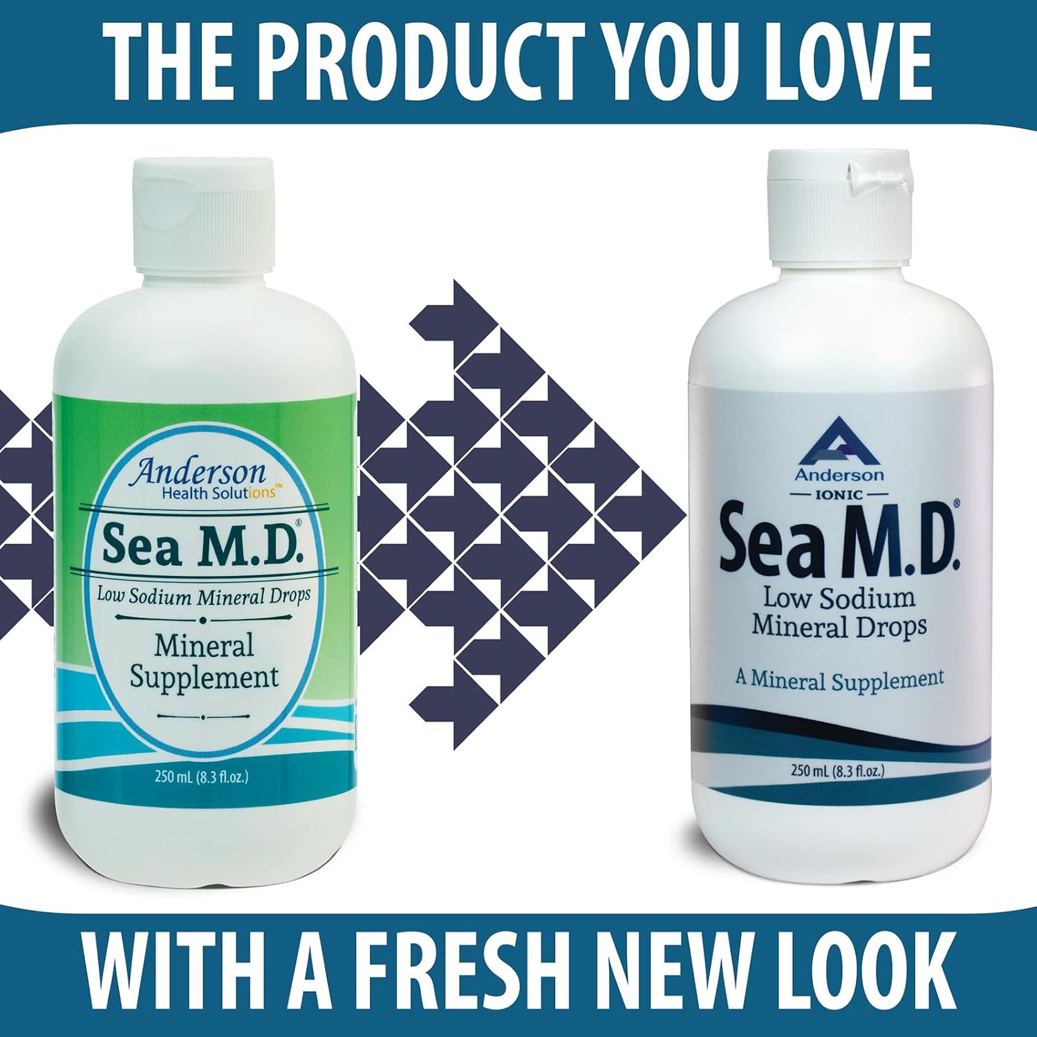 Anderson Sea M.D. Concentrated Trace Mineral Drops, 79 Trace Minerals with Magnesium, Sodium and Chloride Electrolytes - Supports Hydration, Energy, Muscles and Bone Health - 4 Fl Oz, 60 Servings