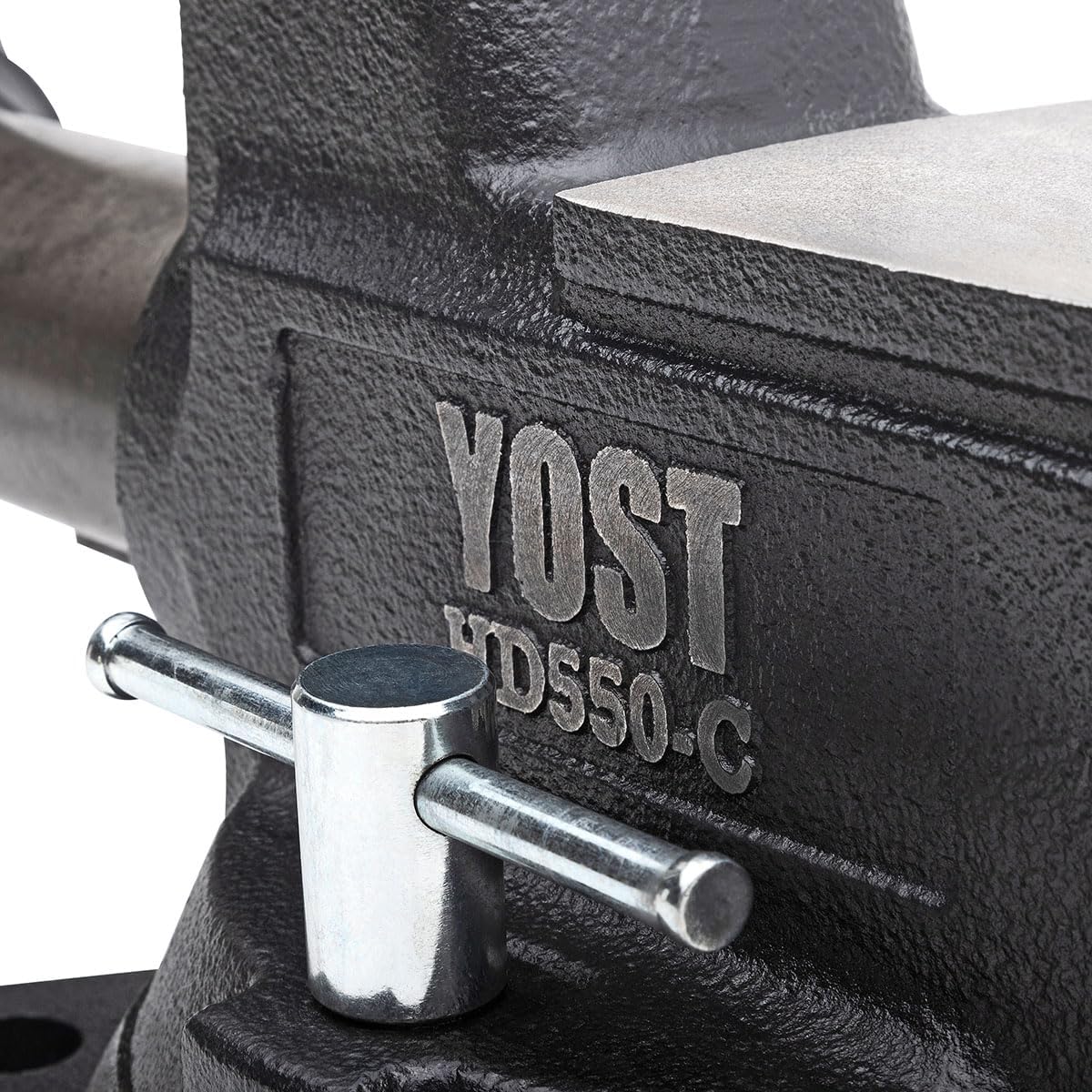 Yost Vises LV-4 Homeowner's Vise | 4.5 Inch Jaw Width with a 3 Inch Jaw Opening Home Vise | Secure Grip with Swivel Base | Blue