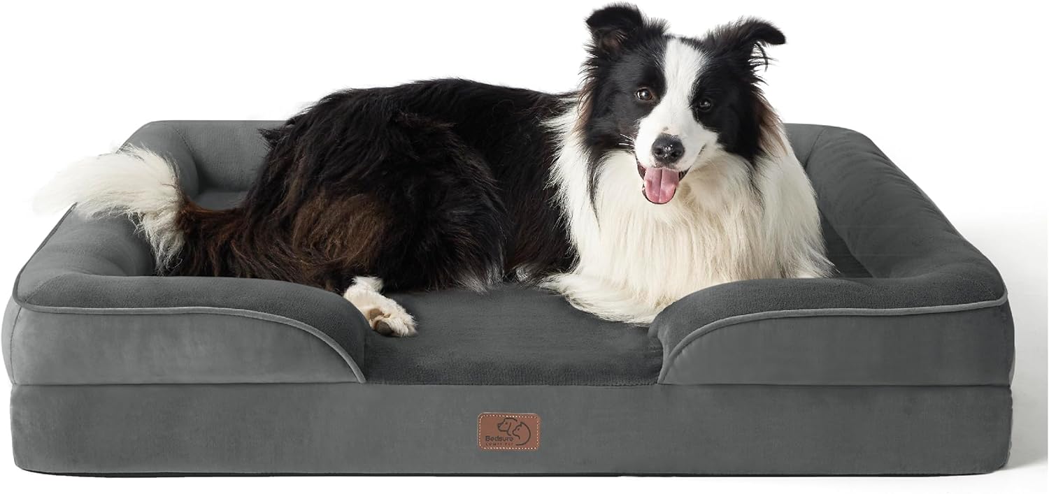 Bedsure Orthopedic Dog Beds Large Sized Dog with Removable Washable Cover