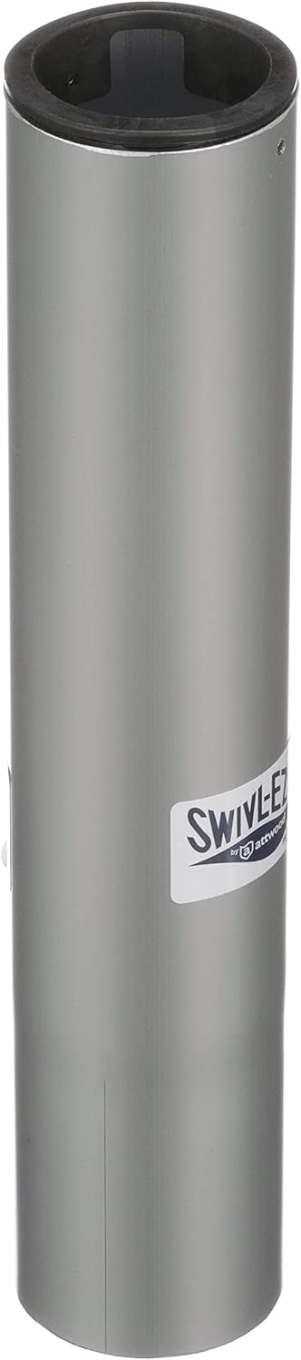Attwood LakeSport 10-Inch Anodized Aluminum 2-3/8" Boat Seat Extension Post