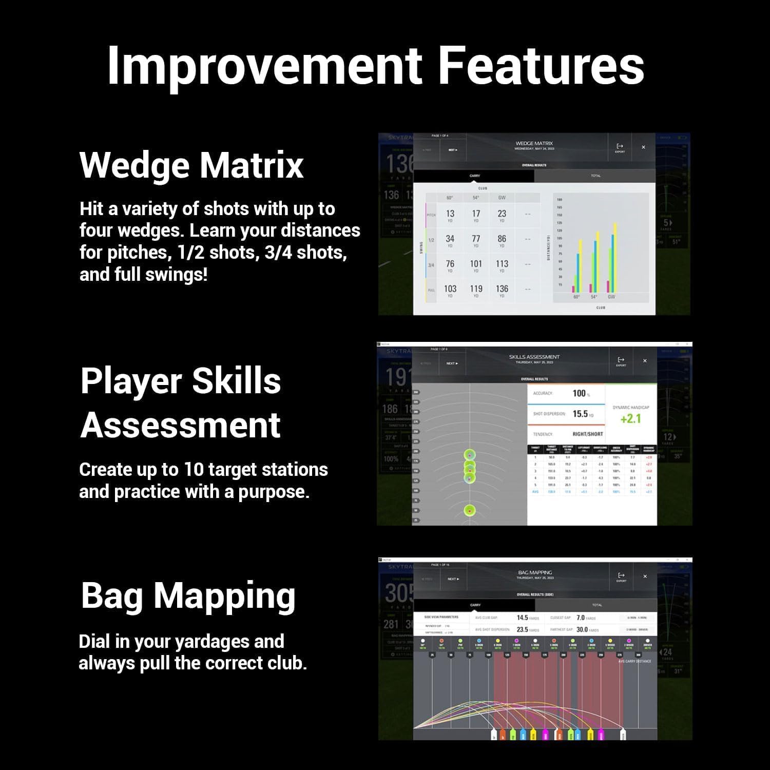 SkyTrak+ Golf Launch Monitor & Simulator with Free Foresight Course Play | Indoor/Outdoor Use, Dual Doppler Radar & Photometric Camera | Shot & Club Data, Real-Time Feedback, Simulation Ready