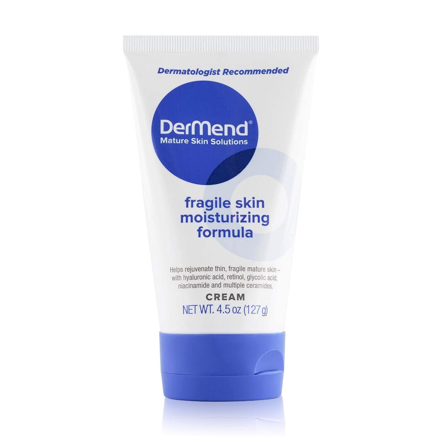 DerMend Fragile Skin Moisturizer 4.5 oz - Firms Aging Skin & Mature Skin | Specialized Formula to Restore & Rejuvenate Mature Skin