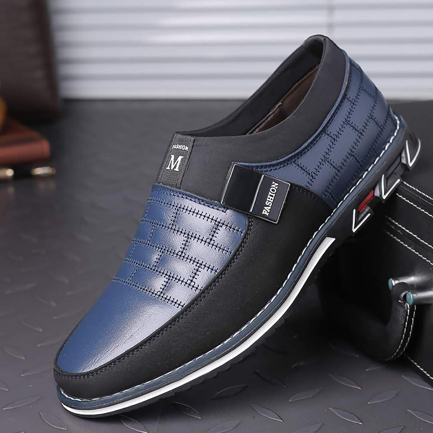 COSIDRAM Mens Casual Shoes Dress Sneakers Loafers Comfort Walking Shoes | Lightweight slip-on for hassle-free wear. Cloud-like comfort, sock-friendly fit for daily & semi-formal occasions.