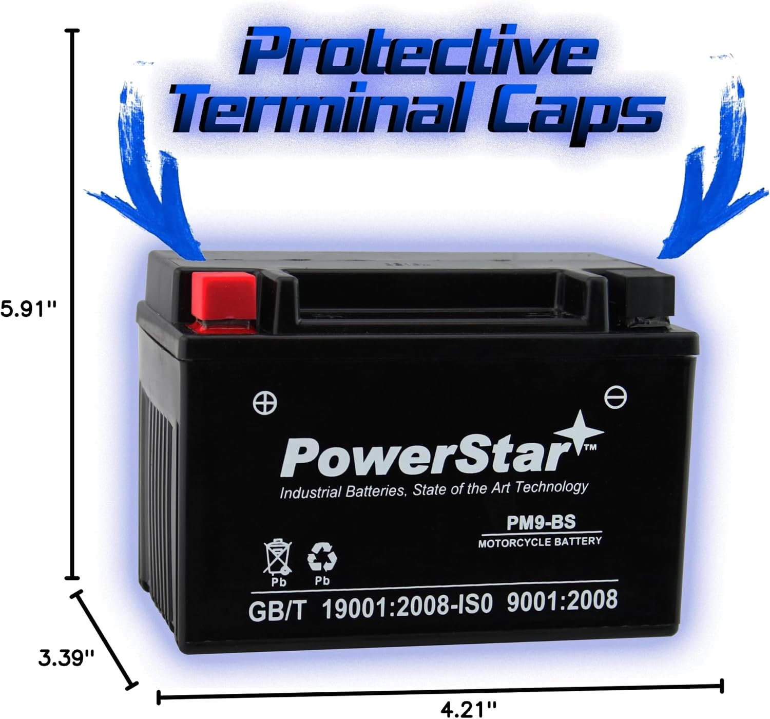 YTX9-BS Replacement Battery for PTX9BS For Predator Generator (8750 watt)